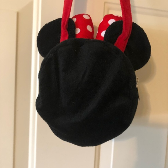 Disney Minnie Mouse Big Bow Plush Head Purse - Picture 4 of 6